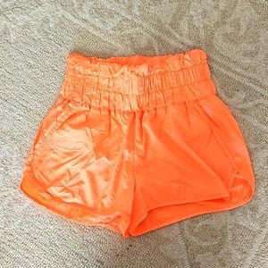 Free People Movement by Free People Orange Shorts Size Medium